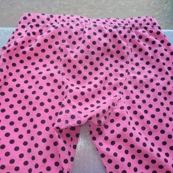 Vintage Y2K Unwrap Me Pajama Lounge  Pants Pink Polka Dot Sz: S Drawstri… - Picture 3 of 9